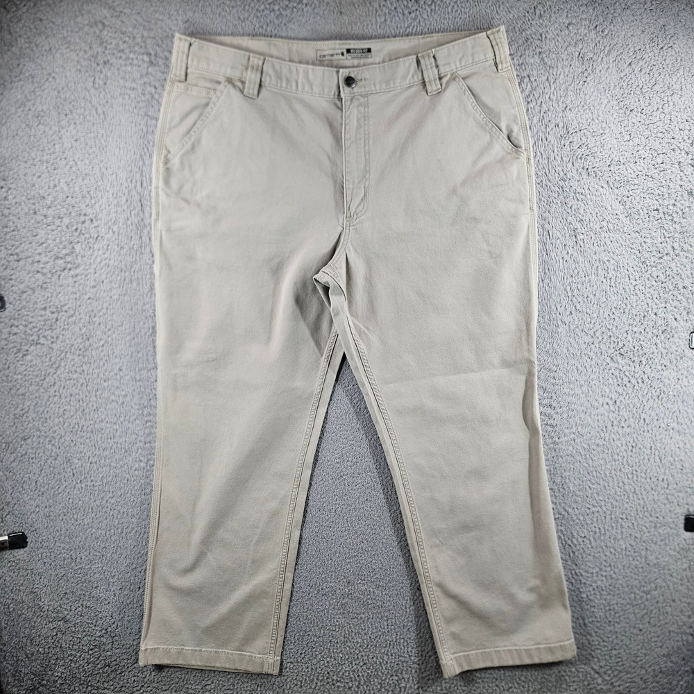 Carhartt Rugged Flex Relaxed Fit Canvas Work Pant Khaki BN2291-M Mens 40x30